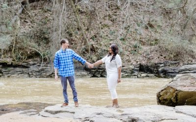 Vickery Creek Trail at Roswell Mill Engagement Session