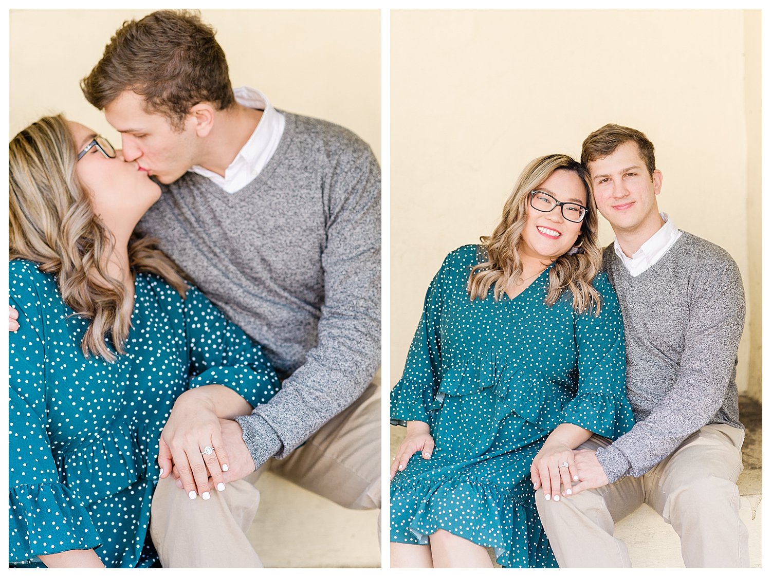 engagement session in marrietta square