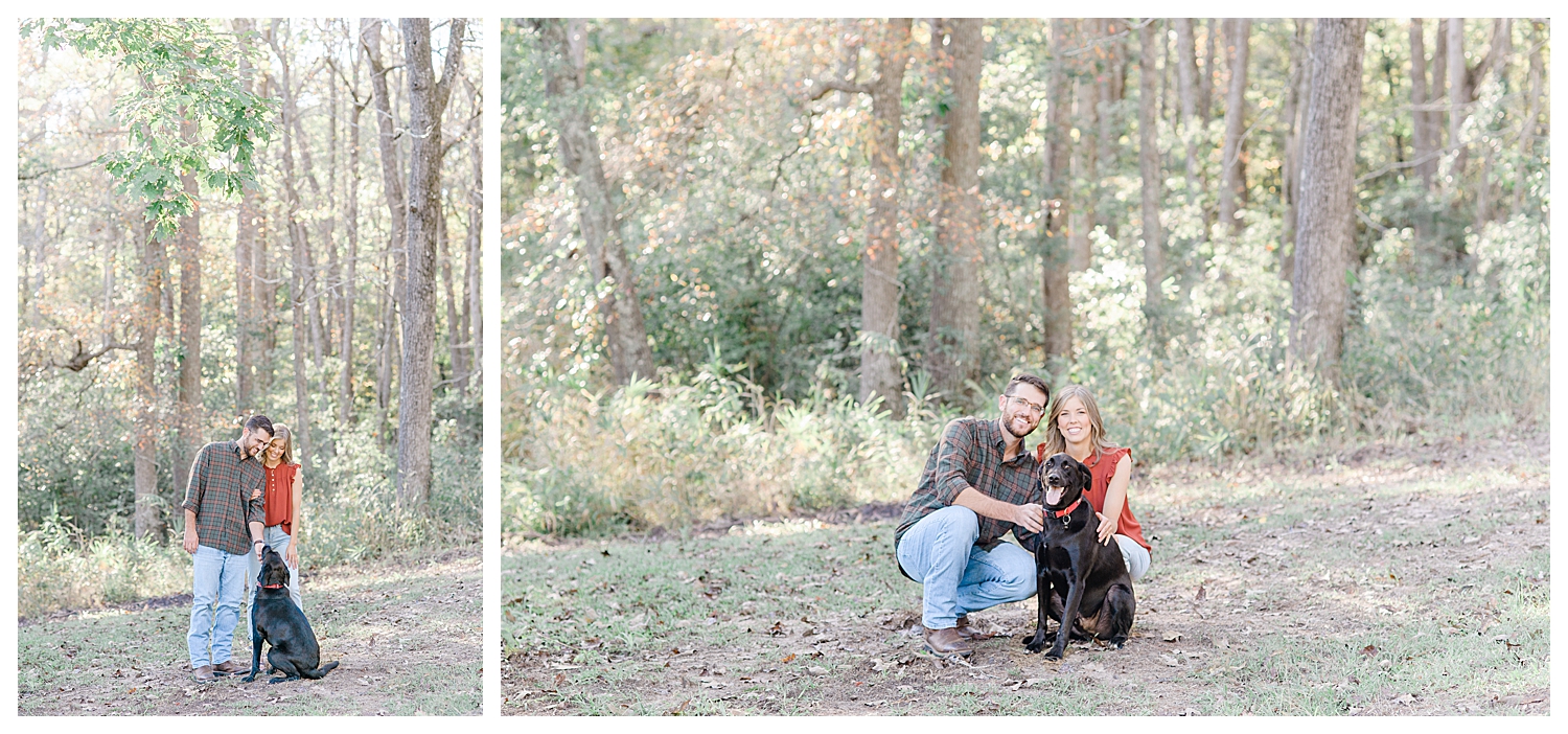 engagement pictures with dog