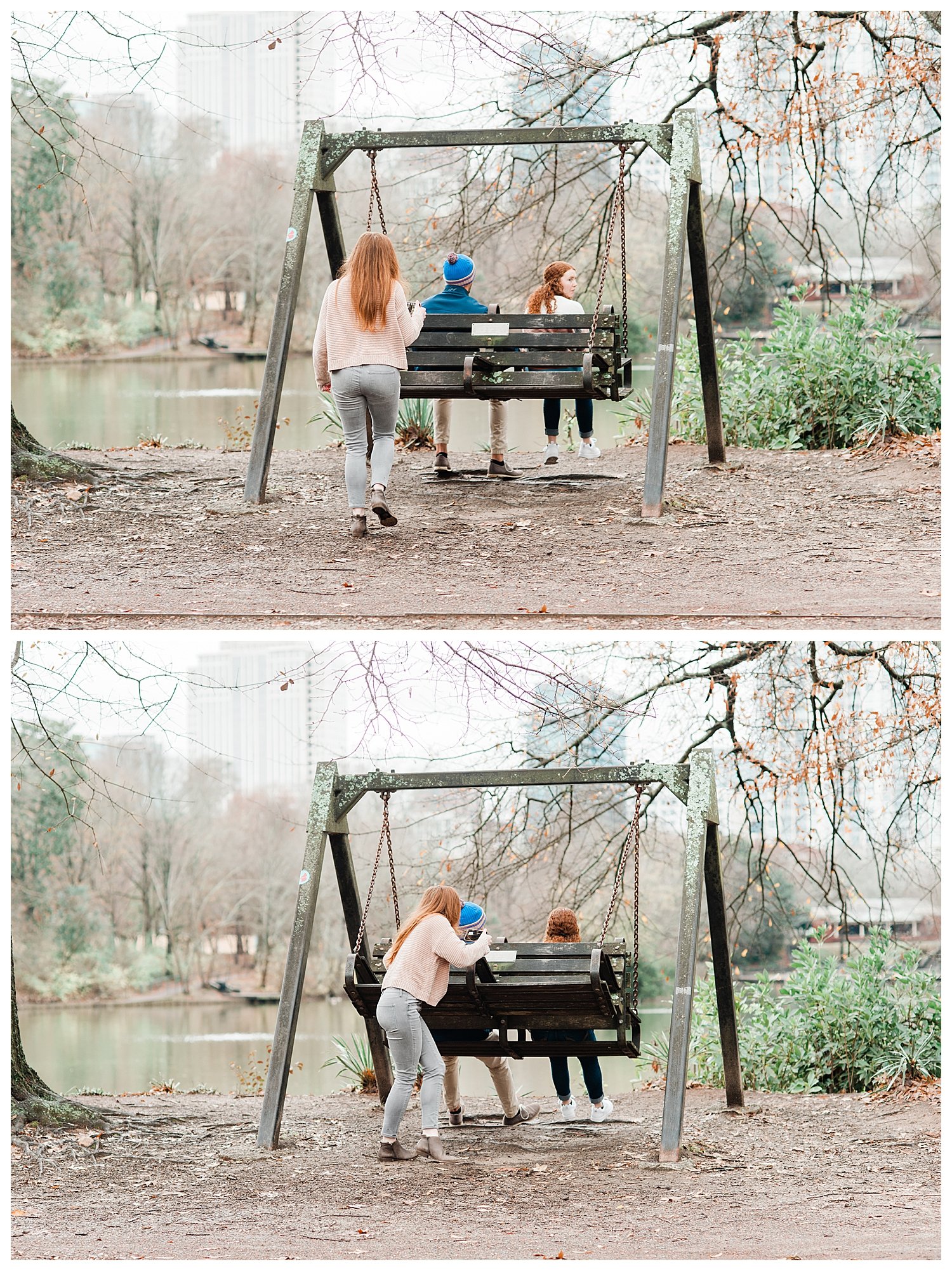 engagement proposal at piedmont park atlanta