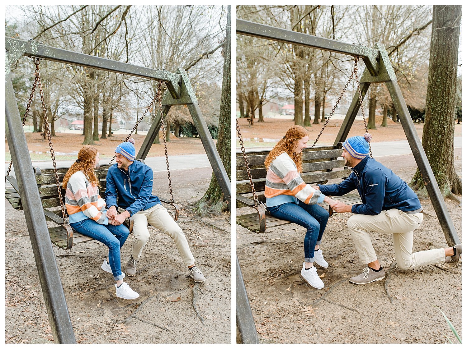 engagement proposal at piedmont park atlanta