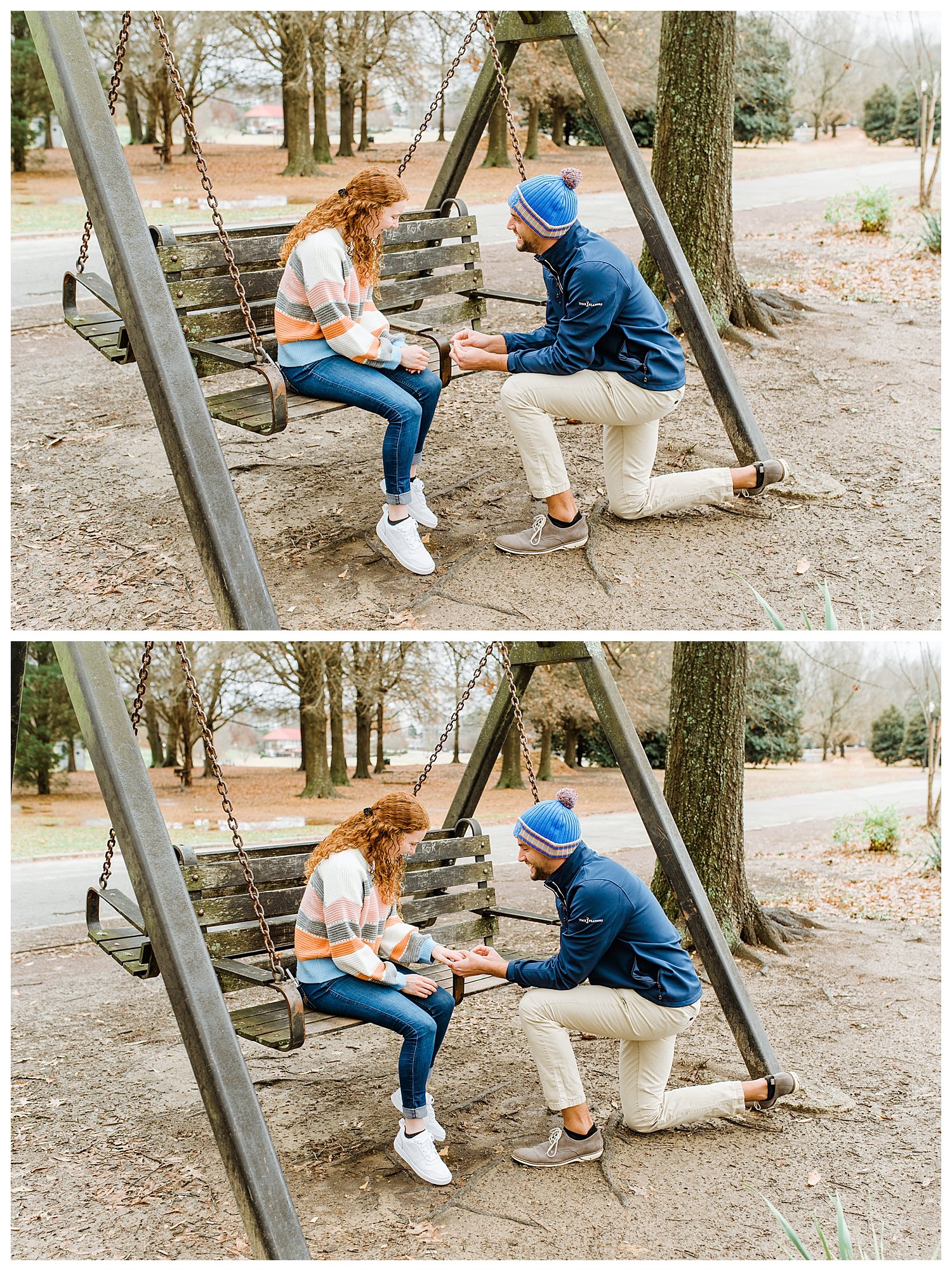 engagement proposal at piedmont park atlanta