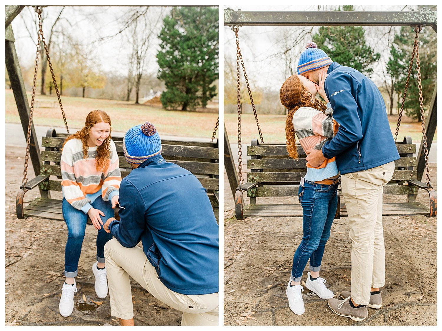 engagement proposal at piedmont park atlanta