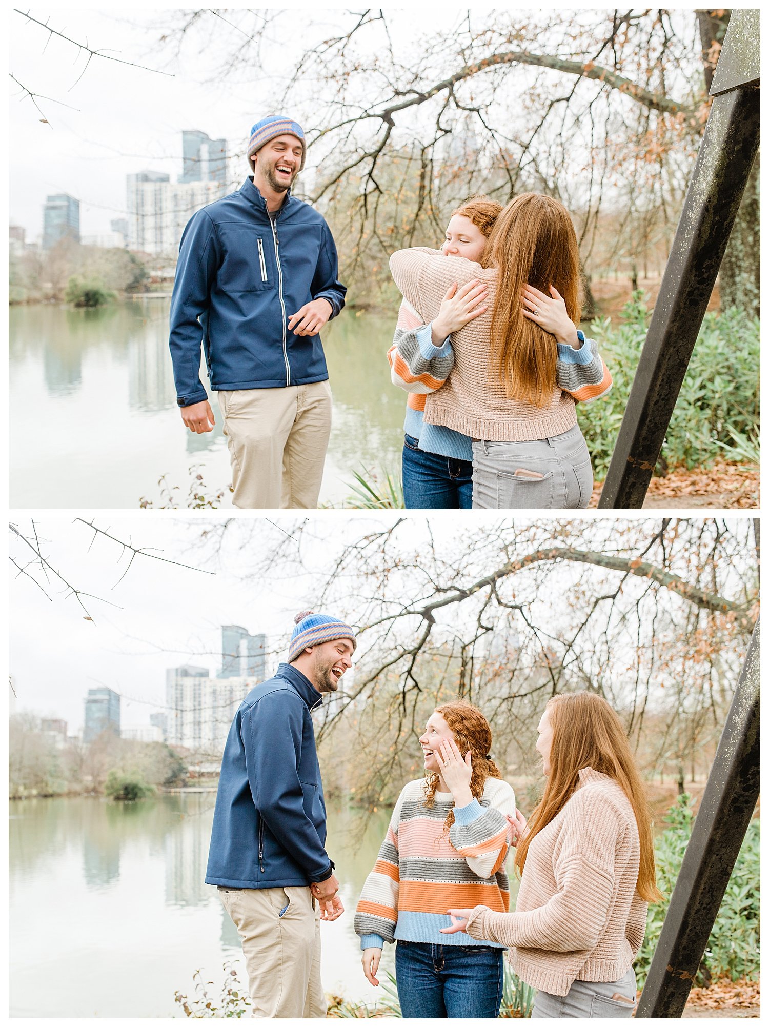 engagement proposal at piedmont park atlanta