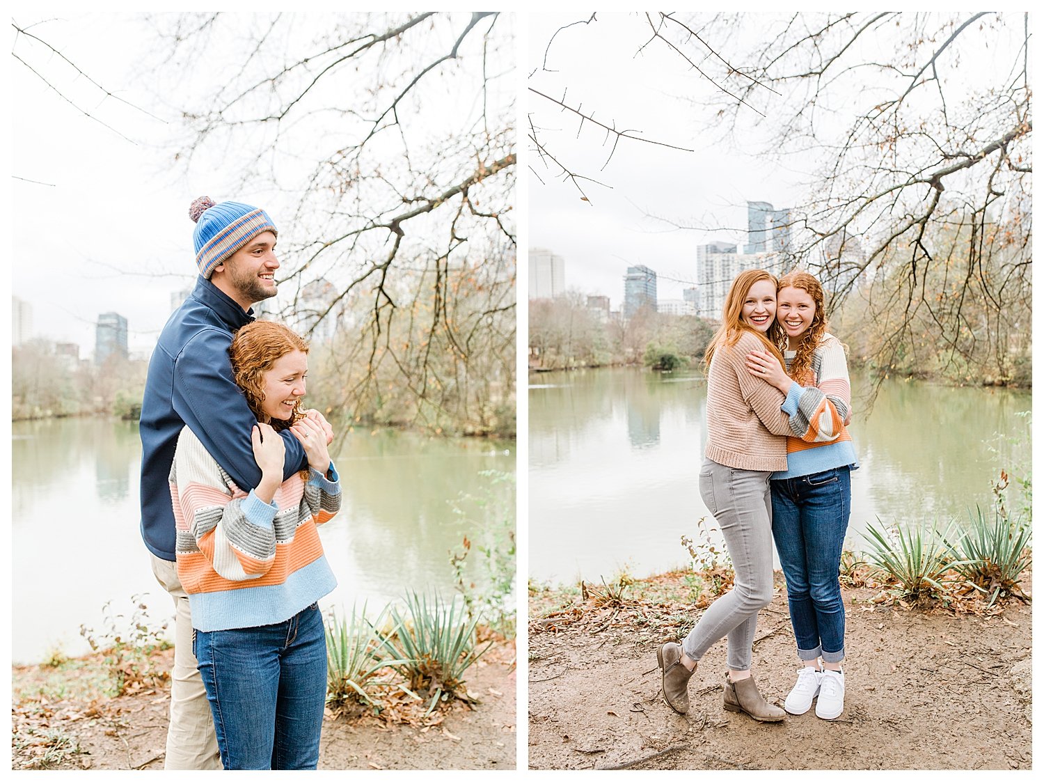 engagement proposal at piedmont park atlanta