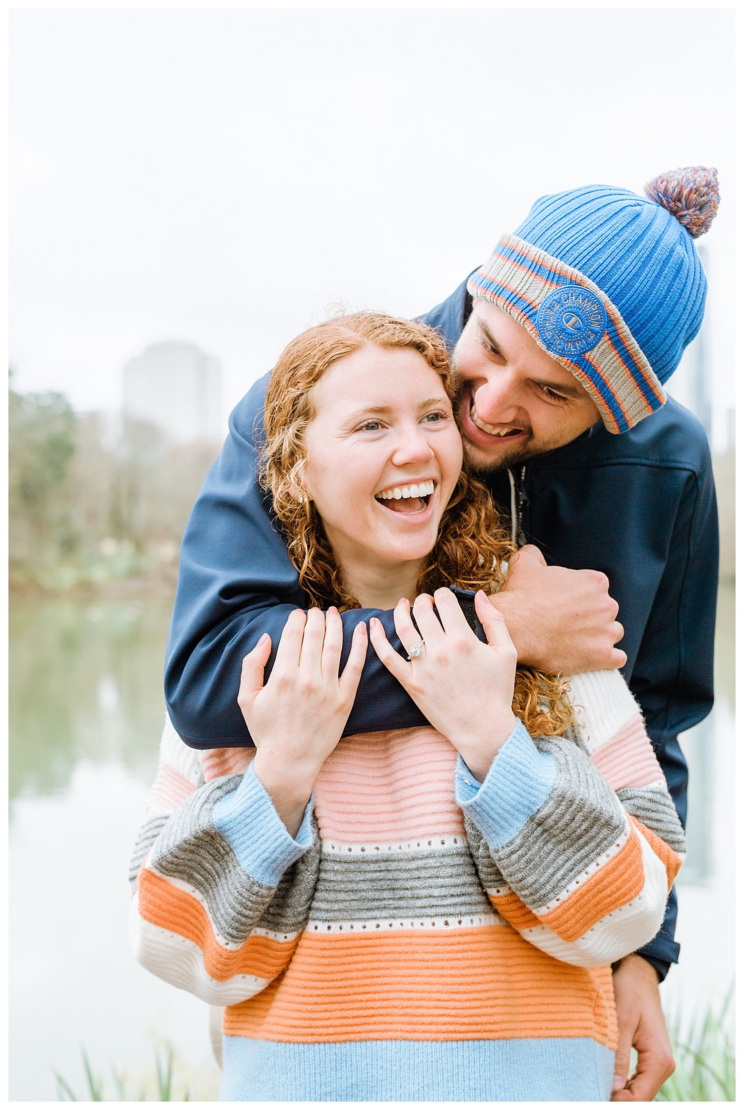 engagement proposal at piedmont park atlanta