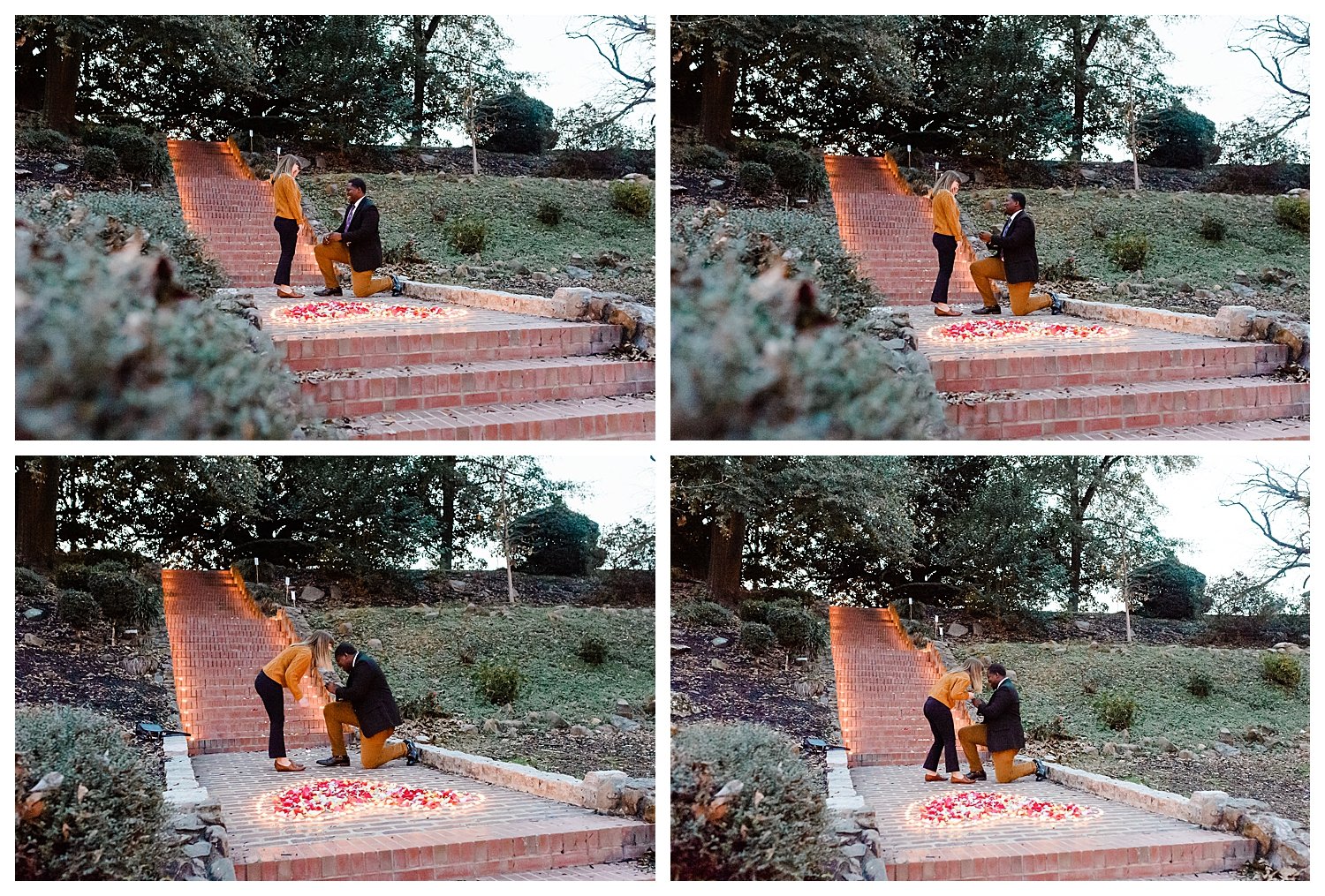 Proposal in downtown macon engagement photographer