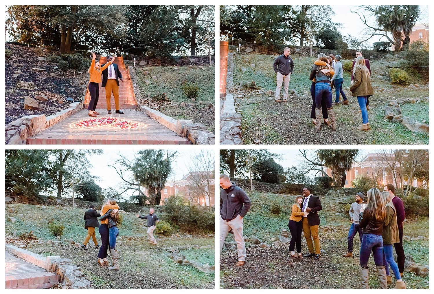 Proposal in downtown macon engagement photographer