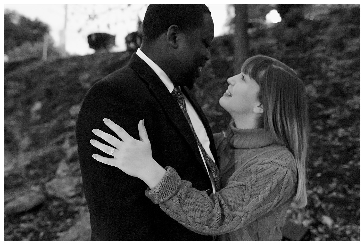 Proposal in downtown macon engagement photographer