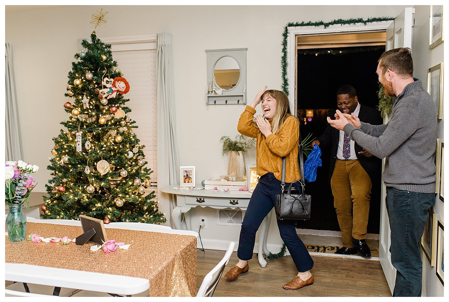 Proposal in downtown macon engagement photographer