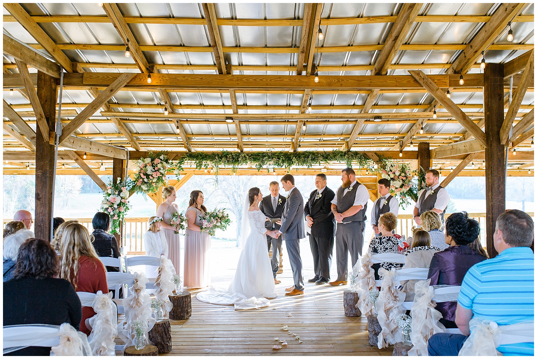 Romantic rustic wedding at The Wedding Barn at L'Horne