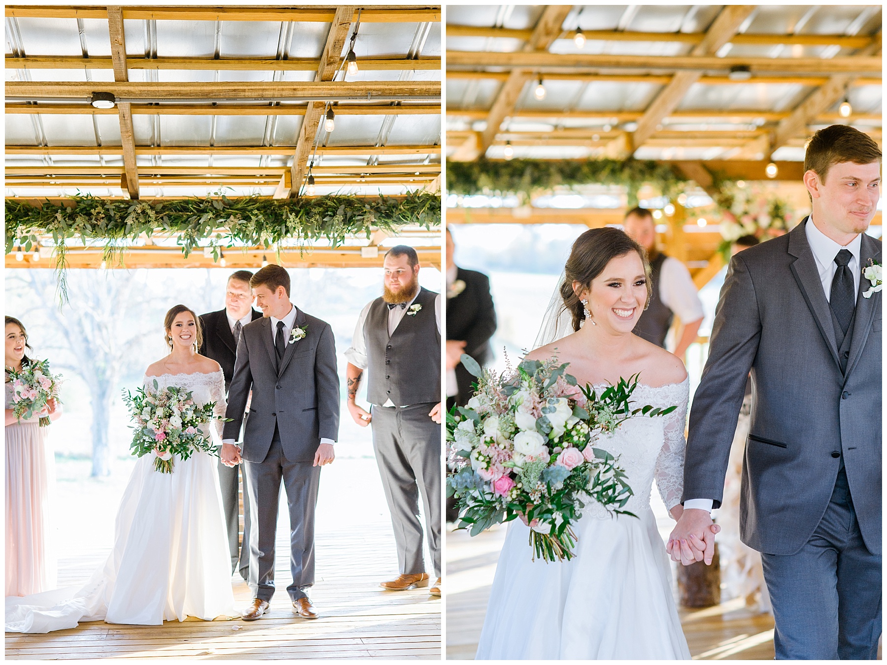 Romantic rustic wedding at The Wedding Barn at L'Horne