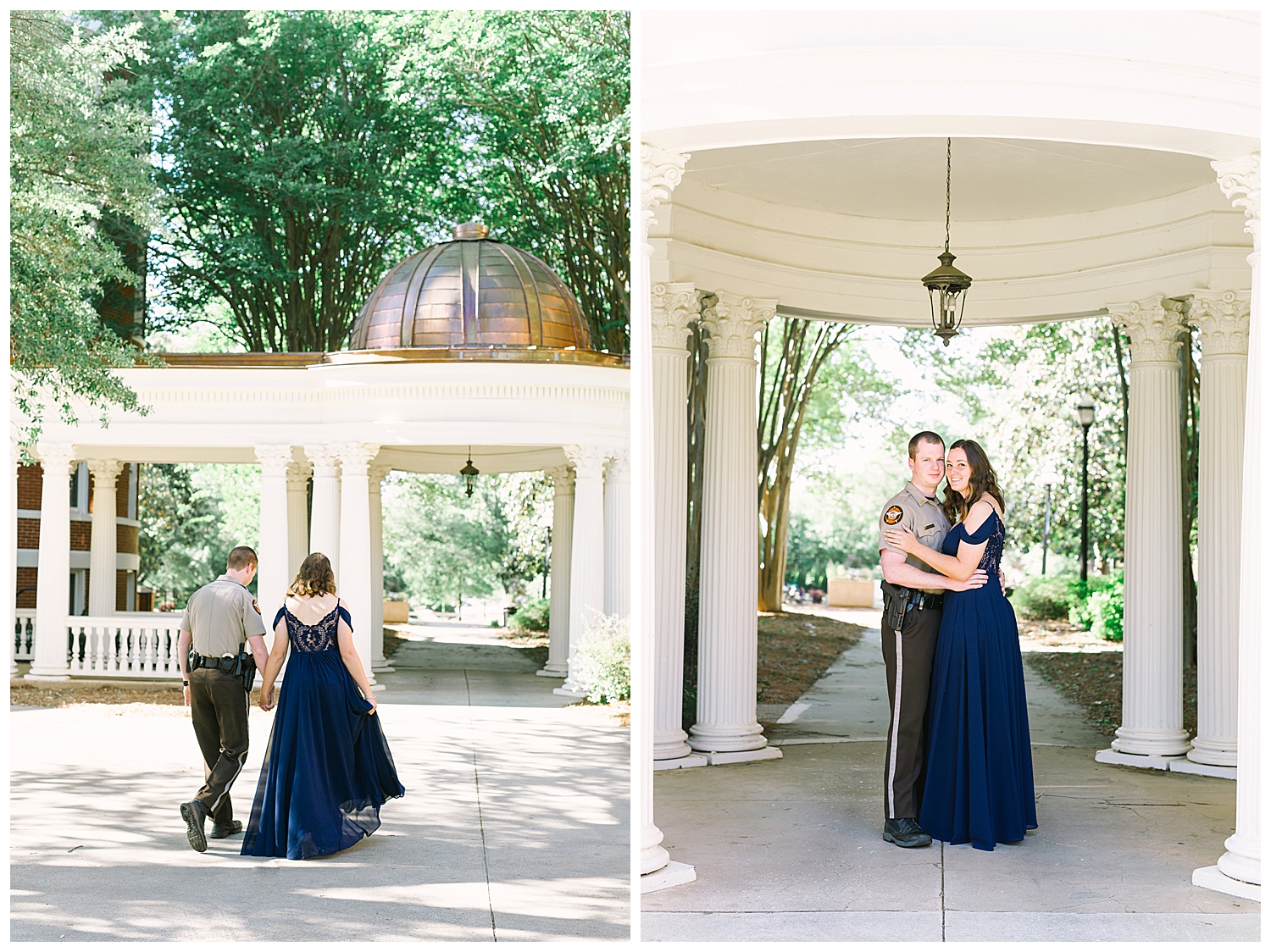 Engagement Session at GCSU in Downtown Milledgeville 