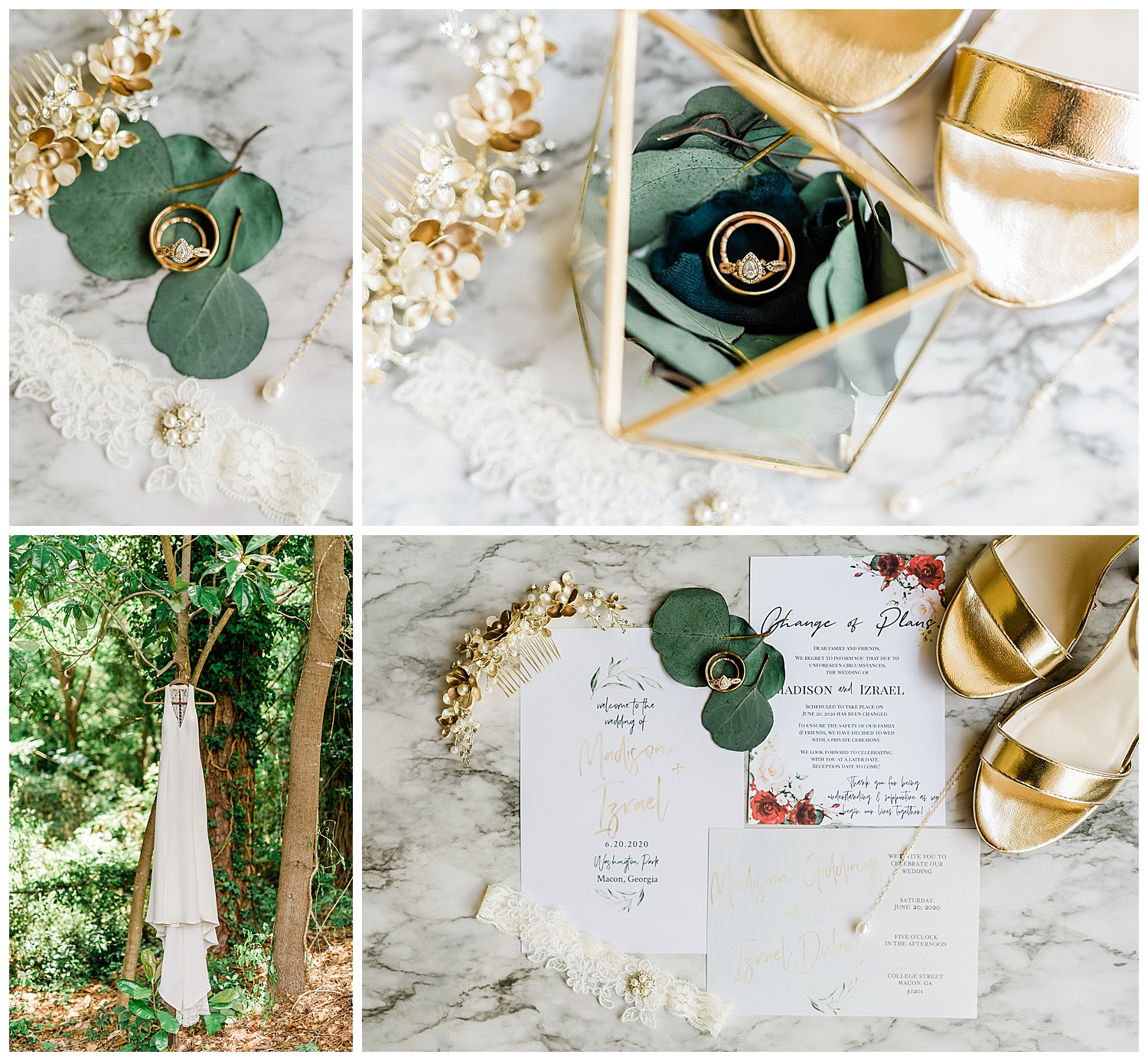 Wedding at Washington Park in Macon, GA