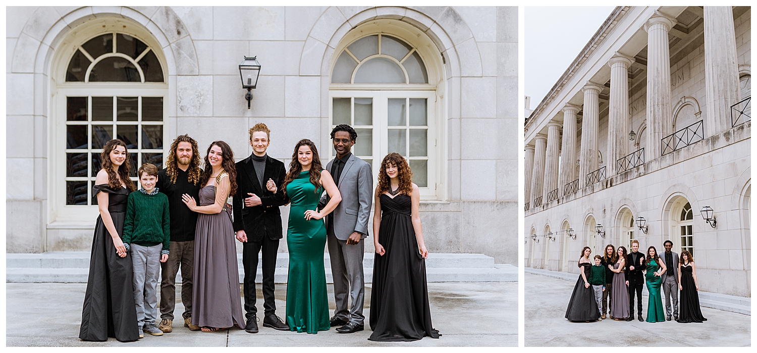 Formal Family Photos at The Macon City Auditorium
